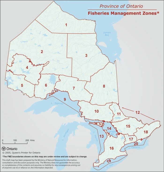 Ontario Fisheries Management Zones